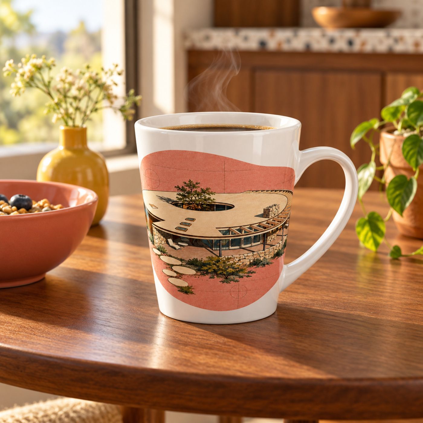 Suburbia Latte Mug 1