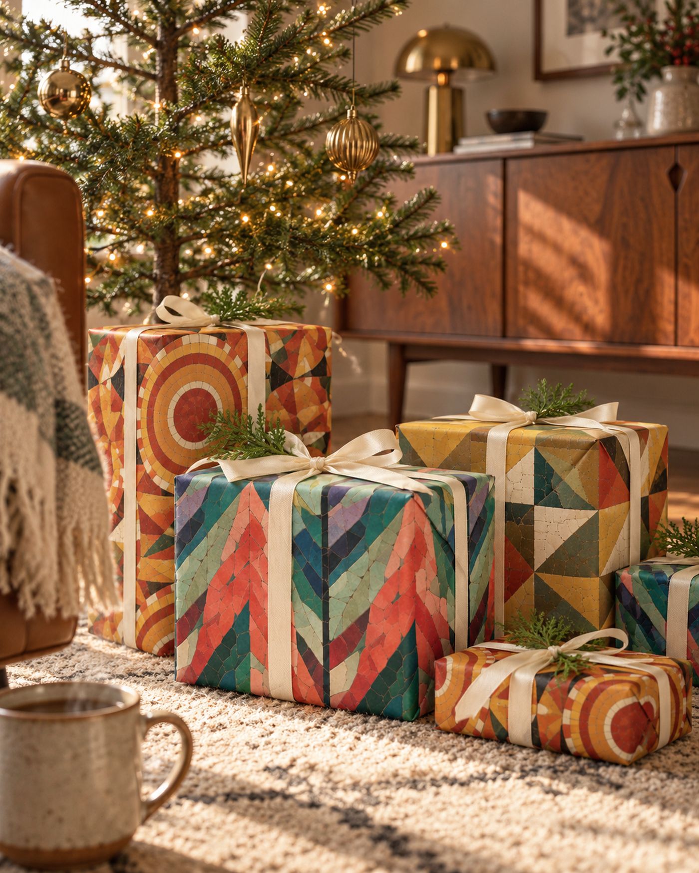 Mosaica A Wrapping Paper Sheets