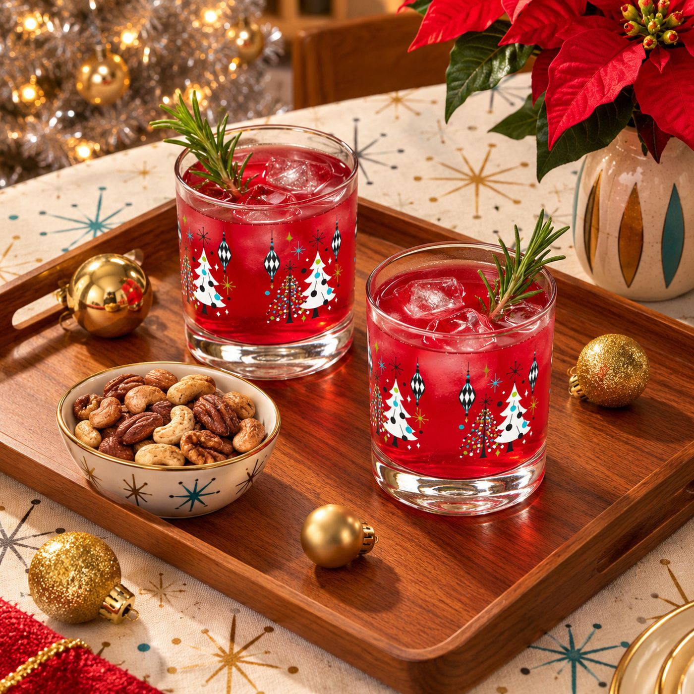 Kitschmas Kocktails "Ornamental" Rocks Glass, Craft Room
