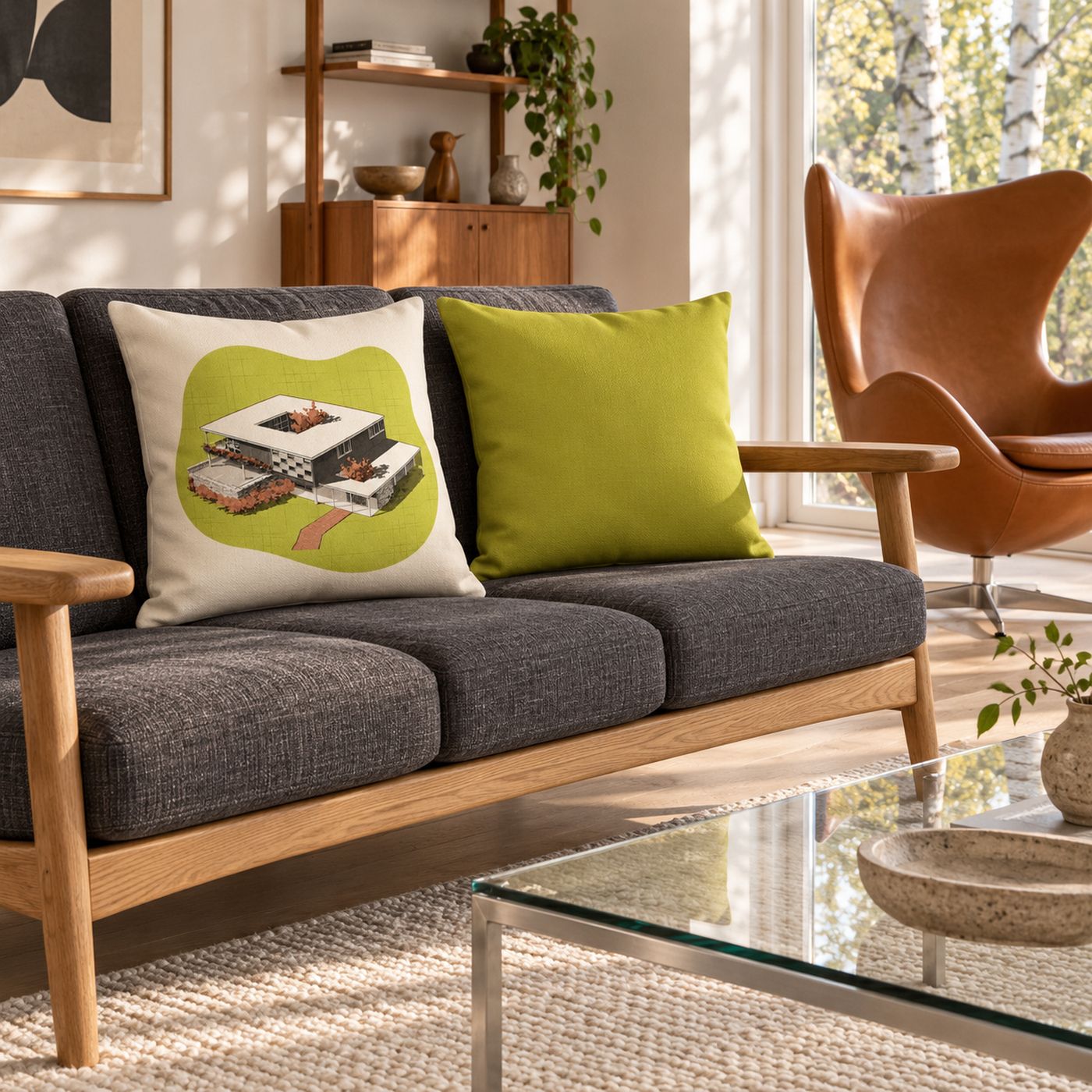 Suburbia "Courtyard House" Premium Pillow