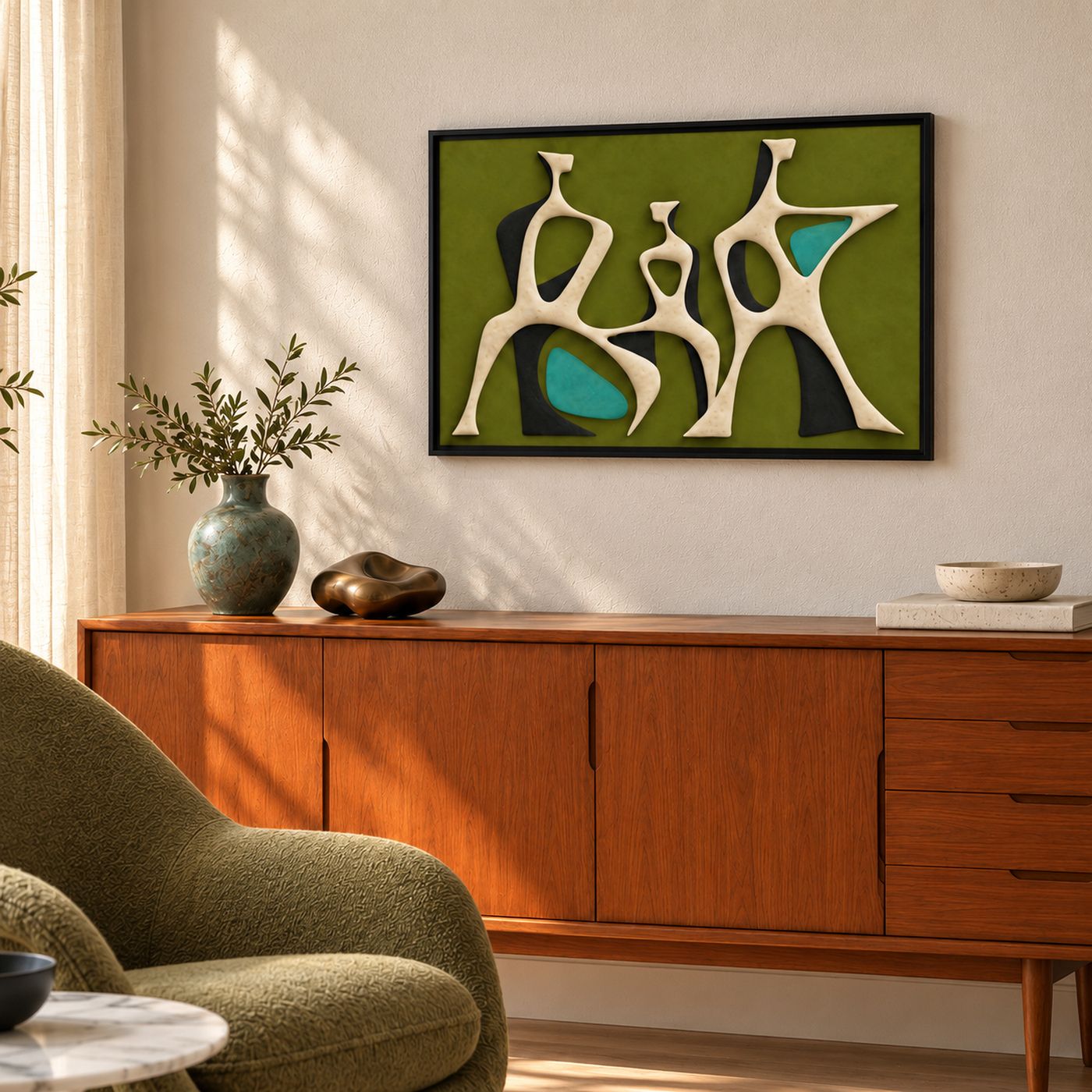 "Modern Dance" Framed Canvas
