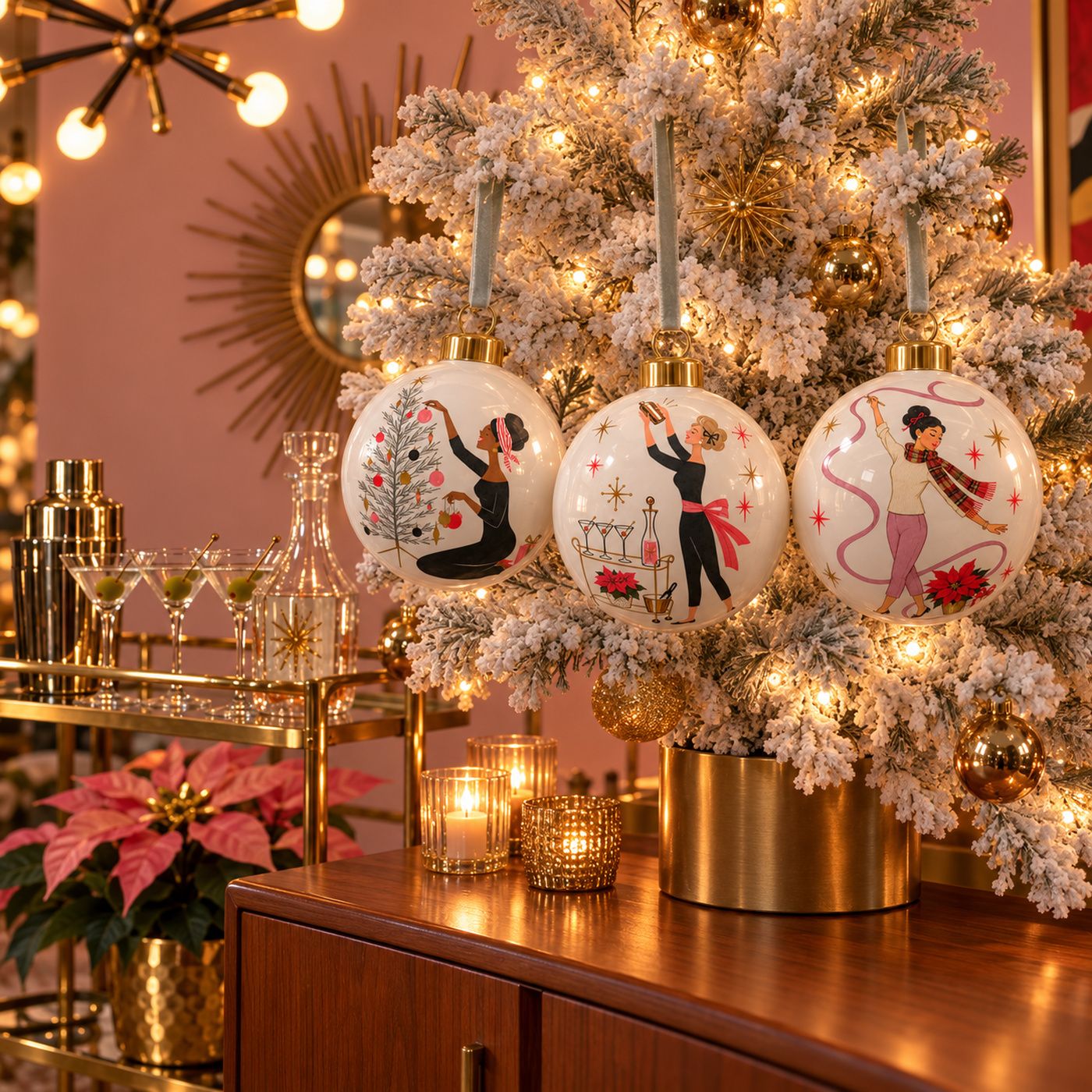 Holiday Hostess Bone China Baubles