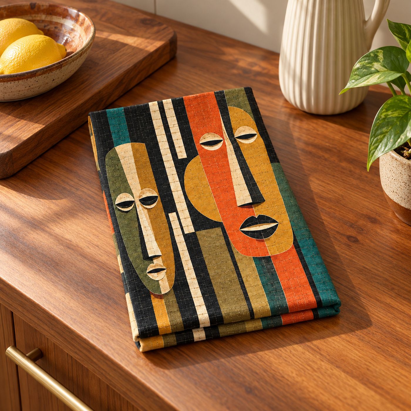 Modgli-Tiki Kitchen Towel