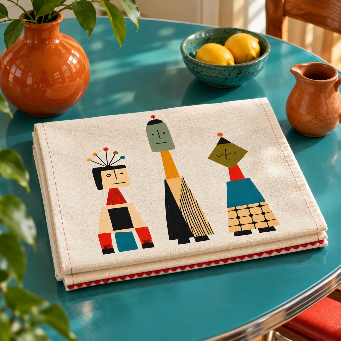 Mod Folk Kitchen Towel
